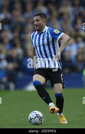 SHEFFIELD, ROYAUME-UNI. MAI 9th Sam Hutchinson de Sheffield mercredi pendant la Sky Bet League 1Play Off demi-finale 2nd Leg entre Sheffield mercredi et Sunderland à Hillsborough, Sheffield, le lundi 9th mai 2022. (Photo de Mark Fletcher/MI News/NurPhoto) Banque D'Images