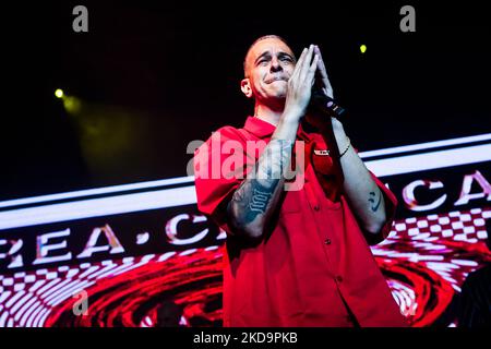 Le duo italien de hip-hop Sottotono en concert à Alcatraz, Milan, Italie, sur 11 mai 2022. (Photo par Mairo Cinquetti/NurPhoto) Banque D'Images