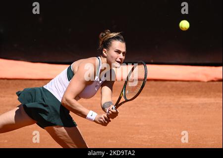 Arena Sabalenka (BLR) lors des quarts de finale contre Amanda Anisimova (Etats-Unis) du tournoi WTA Master 1000 Internazionali BNL d'Italia au Foro Italico on 13 mai 2022 (photo de Fabrizio Corradetti/LiveMedia/NurPhoto) Banque D'Images