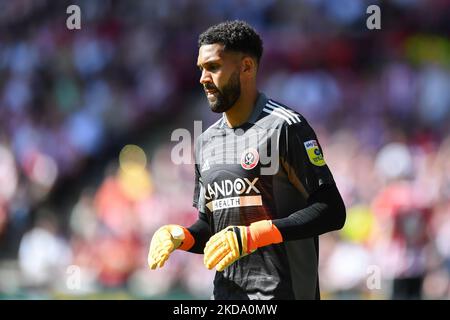 WES Foderingham de Sheffield United pendant le championnat de pari du ciel demi-finale 1st jambe entre Sheffield United et la forêt de Nottingham à Bramall Lane, Sheffield, le samedi 14th mai 2022. (Photo de Jon Hobley/MI News/NurPhoto) Banque D'Images