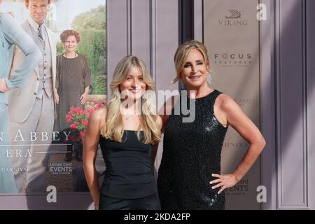 NEW YORK, NEW YORK - 15 MAI : Quincy Adams Morgan et Sonja Morgan assistent à la première de l'abbaye de « Downton: A New Era » de New York à l'opéra métropolitain de 15 mai 2022 à New York. (Photo de John Nacion/NurPhoto) Banque D'Images