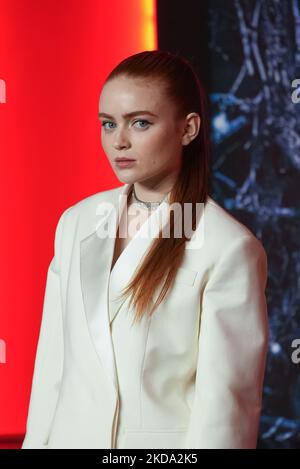 BROOKLYN, NEW YORK - 14 MAI : Sadie Sink participe à la première saison 4 de Netflix 'Transger Things' à Netflix Brooklyn sur 14 mai 2022 à Brooklyn, New York. (Photo de John Nacion/NurPhoto) Banque D'Images