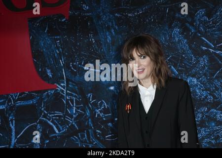 BROOKLYN, NEW YORK - 14 MAI : Winona Ryder participe à la première saison 4 de Netflix 'transger Things' à Netflix Brooklyn sur 14 mai 2022 à Brooklyn, New York. (Photo de John Nacion/NurPhoto) Banque D'Images