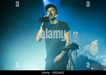 Samuel Romano de Subsonica se produit en direct à Alcatraz sur 12 avril 2022 à Milan, Italie (photo d'Alessandro Bremec/NurPhoto) Banque D'Images