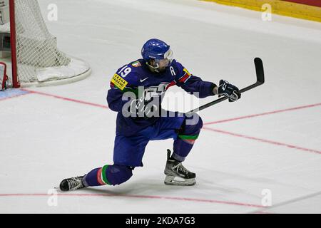 BUT PETAN Alex (Italie) pendant le Championnat du monde de hockey sur glace - Italie vs Danemark sur 17 mai 2022 à la patinoire d'Helsinki, Finlande (photo par Andrea Re/LiveMedia/NurPhoto) Banque D'Images