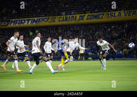 Dario Benedetto de Boca Juniors en action lors d'un match de football de Copa Libertadores contre les Corinthiens brésiliens au stade Bombonera de Buenos Aires, en Argentine, 17 mai 2022. (Photo de MatÃ­as Baglietto/NurPhoto) Banque D'Images