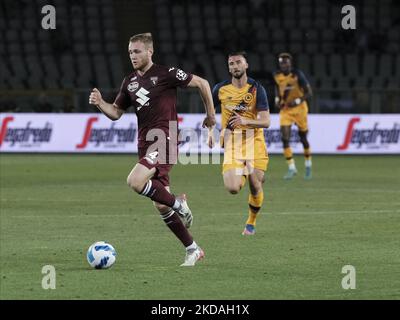 Tommaso Pobega pendant la série Un match entre Torino v Roma, à Turin, sur 20 mai 2022 (photo de Loris Roselli/NurPhoto) Banque D'Images