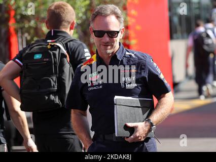 Christian Horner pendant la Formule 1 Pirelli GP d'Espagne, qui s'est tenue au circuit de Barcelone Catalunya, à Barcelone, le 21th mai 2022. (Photo par Joan Valls/Urbanandsport /NurPhoto) -- (photo par Urbanandsport/NurPhoto) Banque D'Images