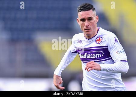 José Maria Callejon (Fiorentina) pendant le football italien série A match Empoli FC vs ACF Fiorentina sur 27 novembre 2021 au Stadio Carlo Castellani à Empoli, Italie (photo de Lisa Guglielmi/LiveMedia/NurPhoto) Banque D'Images