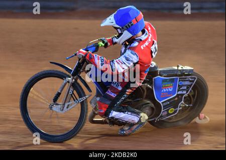 MANCHESTER, ROYAUME-UNI. MAI 27th Archie Freeman en action pour Belle vue Cool Running Colts lors du match de la National Development League entre Belle vue Colts et Armadale Devils au National Speedway Stadium, Manchester, le vendredi 27th mai 2022. (Photo de Ian Charles/MI News/NurPhoto) Banque D'Images