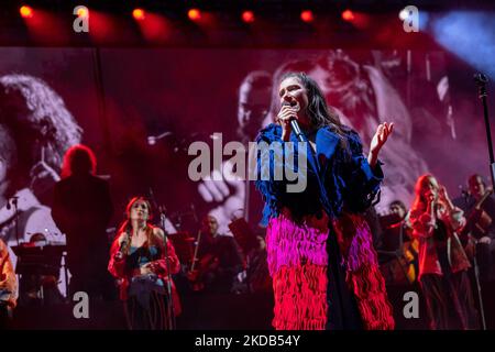 ELISA Toffali pendant le concert de musique de la chanteuse italienne Elisa - Retour à l'avenir sur 28 mai 2022 à l'Arena di Verona, Italie (photo par Roberto Tommasini/LiveMedia/NurPhoto) Banque D'Images