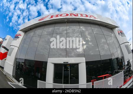 Honda HRC Hospitality pendant le Championnat du monde MotoGP Gran Premio dâ€™Italia Oakley Race sur 29 mai 2022 au circuit international Mugello à Scarperia (FI), Italie (photo par Alessio Marini/LiveMedia/NurPhoto) Banque D'Images