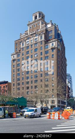 1 Christopher Street est un immeuble d'appartements de renom à Greenwich Village, New York. Banque D'Images