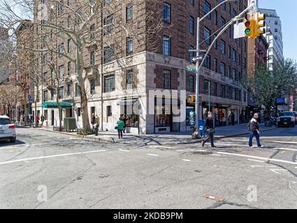 1 Christopher Street est un immeuble d'appartements de renom à Greenwich Village, New York. Banque D'Images