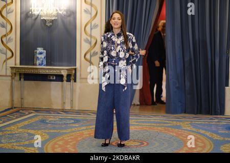 Marion Cotillard participe à la présentation de photocall « Juana de Arco » au Théâtre royal de 01 juin 2022 à Madrid, en Espagne. (Photo par Oscar Gonzalez/NurPhoto) Banque D'Images