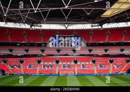 Stade Wembley photographié pendant la coupe des champions de l'UEFA, Finalissima entre l'Italie et l'Argentine, au stade Wembley, à Londres, le mercredi 1st juin 2022. Banque D'Images