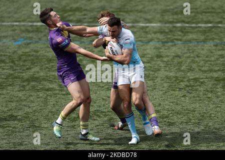 Craig Hall of Featherstone Rovers en action lors du match DE championnat DE BETFRED entre Newcastle Thunder et Featherstone Rovers à Kingston Park, Newcastle, le jeudi 2nd juin 2022. (Photo de will Matthews/MI News/NurPhoto) Banque D'Images