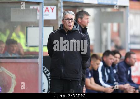 5th novembre, Maryhill, Glasgow, Écosse; Scottish Championship football, Partick Thistle versus Dundee ; directeur de Partick Thistle Ian McCall Banque D'Images