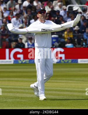 LONDRES ANGLETERRE - JUIN 04 : James Anderson (Lancashire) d'Angleterre pendant LES TESTS D'ASSURANCE SÉRIE 1st Test, jour 3, (jour 3 de 5) entre l'Angleterre contre la Nouvelle-Zélande au terrain de cricket de Lord's, Londres le 04th juin 2022 (photo par action Foto Sport/NurPhoto) Banque D'Images