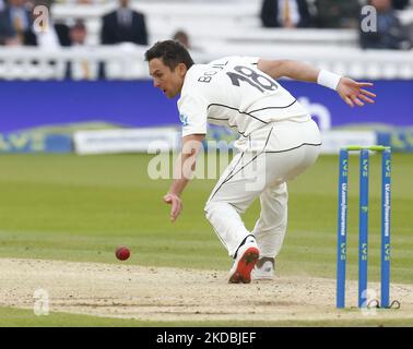 E18 au cours DES TESTS D'ASSURANCE SÉRIE 1st Test, jour 4, (jour 4 de 5) entre l'Angleterre contre la Nouvelle-Zélande au terrain de cricket de Lor, Londres, le 05th juin 2022 (photo par action Foto Sport/NurPhoto) Banque D'Images