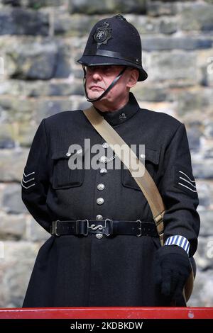 Les ré-acteurs apprécient le week-end sur le chemin de fer est Lancashire à la gare de Bury Bolton Street, alors que nous célébrons le Jubilé de platine de sa Majesté la Reine. (Photo d'Eddie Garvey/MI News/NurPhoto) Banque D'Images