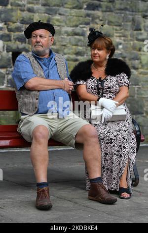 Les ré-acteurs apprécient le week-end sur le chemin de fer est Lancashire à la gare de Bury Bolton Street, alors que nous célébrons le Jubilé de platine de sa Majesté la Reine. (Photo d'Eddie Garvey/MI News/NurPhoto) Banque D'Images