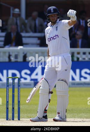 LONDRES ANGLETERRE - JUIN 04 :l'Angleterre Joe Root(Yorkshire) pendant LES TESTS D'ASSURANCE SÉRIE 1st Test, jour 3, (jour 3 de 5) entre l'Angleterre contre la Nouvelle-Zélande au terrain de cricket de Lord's, Londres le 04th juin 2022 (photo par action Foto Sport/NurPhoto) Banque D'Images