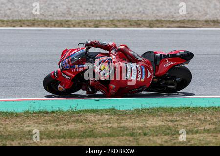 Jack Miller de l'Australie de Ducati Lenovo Team avec Ducati pendant le MotoGP Gran PPremi Monster Energy de Catalunya au circuit de Barcelone-Catalunya à Barcelone. (Photo par DAX Images/NurPhoto) Banque D'Images