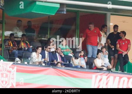 Lors du match de football de la Ligue des nations de l'UEFA entre le Portugal et la République tchèque à l'Estadio José Alvalade à Lisbonne sur 9 juin 2022. (Photo de Valter Gouveia/NurPhoto) Banque D'Images