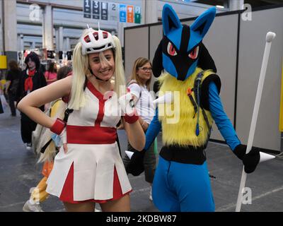 Le public pendant les Comics de Turin 2022, à Torino-Lingotto, sur 10 juin 2022 (photo de Loris Roselli/NurumPhoto) Banque D'Images