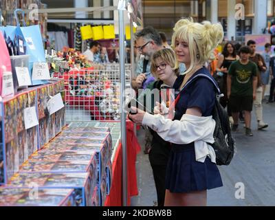 Le public pendant les Comics de Turin 2022, à Torino-Lingotto, sur 10 juin 2022 (photo de Loris Roselli/NurumPhoto) Banque D'Images