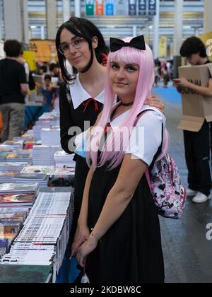 Le public pendant les Comics de Turin 2022, à Torino-Lingotto, sur 10 juin 2022 (photo de Loris Roselli/NurumPhoto) Banque D'Images