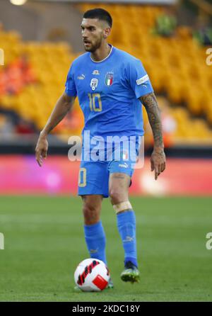 Lors de la Ligue des Nations de l'UEFA - Groupe A3 entre l'Angleterre et l'Italie au stade Molineux, Wolverhampton, le 11th juin 2022 (photo par action Foto Sport/NurPhoto) Banque D'Images