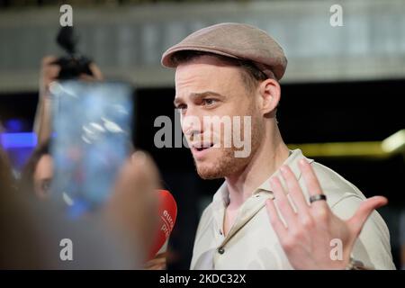 L'acteur turc Kerem Bursin assiste à la photocall de la présentation du NFT à Madrid. 14 juin 2022 Espagne (photo par Oscar Gonzalez/NurPhoto) Banque D'Images