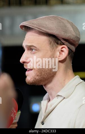 L'acteur turc Kerem Bursin assiste à la photocall de la présentation du NFT à Madrid. 14 juin 2022 Espagne (photo par Oscar Gonzalez/NurPhoto) Banque D'Images