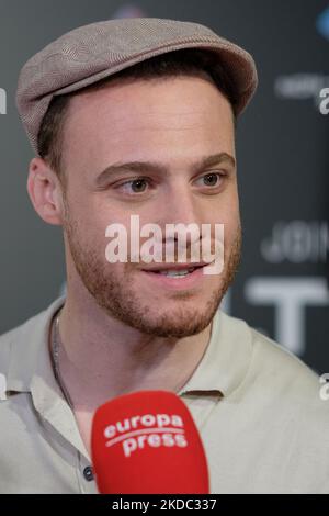 L'acteur turc Kerem Bursin assiste à la photocall de la présentation du NFT à Madrid. 14 juin 2022 Espagne (photo par Oscar Gonzalez/NurPhoto) Banque D'Images