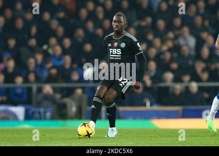 Everton, Royaume-Uni. 05th novembre 2022. Boubakary Soumare de Leicester City en action. Premier League Match, Everton v Leicester City à Goodison Park à Liverpool le samedi 5th novembre 2022. Cette image ne peut être utilisée qu'à des fins éditoriales. Utilisation éditoriale uniquement, licence requise pour une utilisation commerciale. Aucune utilisation dans les Paris, les jeux ou les publications d'un seul club/ligue/joueur. photo par Chris Stading/Andrew Orchard sports Photography/Alamy Live News crédit: Andrew Orchard sports Photography/Alamy Live News Banque D'Images