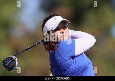 Lilia vu, de Fountain Valley, Californie, a tiré des coups du tee 2nd lors de la première partie du tournoi de golf classique Meijer LPGA au Blythefield Country Club à Belmont, MI, États-Unis jeudi, 16 juin 2022. (Photo par Amy Lemus/NurPhoto) Banque D'Images