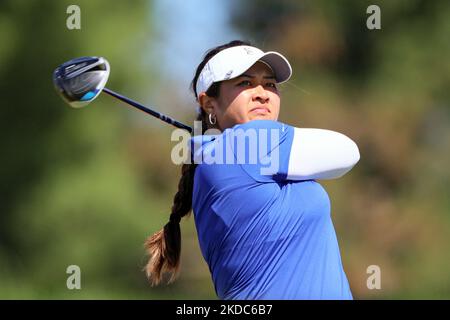 Lilia vu, de Fountain Valley, Californie, a tiré des coups du tee 2nd lors de la première partie du tournoi de golf classique Meijer LPGA au Blythefield Country Club à Belmont, MI, États-Unis jeudi, 16 juin 2022. (Photo par Amy Lemus/NurPhoto) Banque D'Images