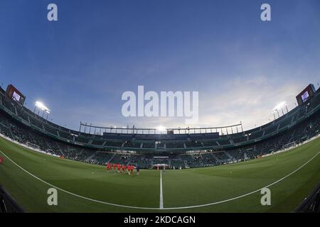 Vue générale à l'intérieur du stade pendant le match de la Liga Santader entre Elche CF et le Club Atletico de Madrid à l'Estadio Manuel Martinez Valero sur 11 mai 2022 à Elche, Espagne. (Photo de Jose Breton/Pics action/NurPhoto) Banque D'Images