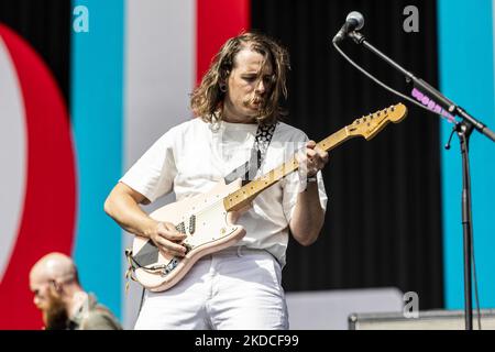 Les idles se sont produits en direct au festival Pinkpop 2022 sur 17 juin 2022 à Megaland Landgraaf, aux pays-Bas. (Photo de Roberto Finizio/NurPhoto) Banque D'Images