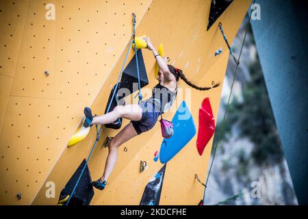 Camilla Bendazzoli lors de la 2nd coppa Italia, finale principale sur le Centre fédéral de Fasi sur 19 juin 2022 à Arco di Trento, Italie (photo de Massimo Bertolini/NurPhoto) Banque D'Images