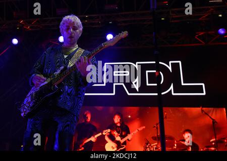 Dario Mangiaracina lors du concert de la Rappresentante di Lista, tournée MYM Ciao Ciao Edition, 23th juin 2022 à Rock in Roma, Ippodromo Capannelle, Rome, Italie (photo de Domenico Cippitelli/LiveMedia/NurPhoto) Banque D'Images