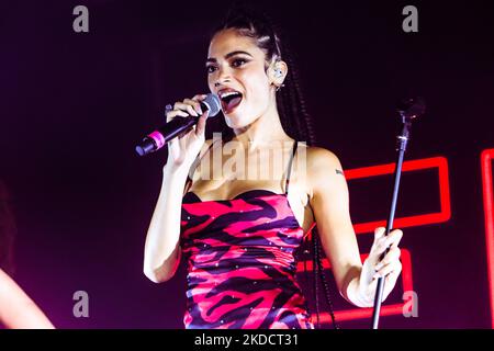 Elodie en concert à Circolo Magnolia à Milan, Italie sur 26 juin 2022 à Milan, Italie. (Photo par Mairo Cinquetti/NurPhoto) Banque D'Images