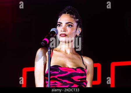 Elodie en concert à Circolo Magnolia à Milan, Italie sur 26 juin 2022 à Milan, Italie. (Photo par Mairo Cinquetti/NurPhoto) Banque D'Images