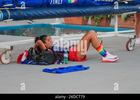 Roberta Bruni (ITA) Carabinieri pendant l'athlétisme italien Campionati Italiani Assoluti di Atletica Leggera (day2) sur 26 juin 2022 à la Stadio Raul Guidobaldi à Rieti, Italie (photo par Alessio de Marco/LiveMedia/NurPhoto) Banque D'Images