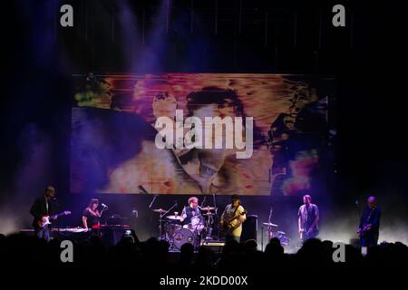 Groupe de rock indépendant américain, pavé, en direct au Tempodrom à Berlin, en Allemagne Banque D'Images