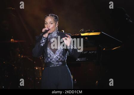 Concert en direct d'Alicia Keys au Forum de Mediolanum à Assago Italie juin 28 2022 (photo par Andrea Ripamonti/NurPhoto) Banque D'Images