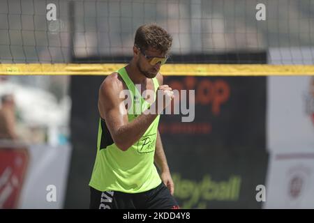 Volley World Beach Pro Tour semi-fin, Bonifazi (Italie) pendant la plage Volleyball volley World Beach Pro Tour 2022 sur 03 juillet 2022 au Lido Naxos à Giardini Naxos, Italie (photo par Massimiliano Carnabuci/LiveMedia/NurPhoto) Banque D'Images