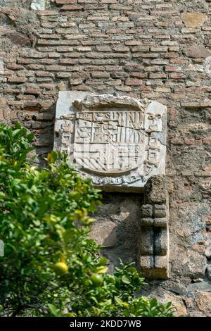 Malaga, Espagne - 29 octobre 2022 : l'Alcazaba de Malaga Banque D'Images